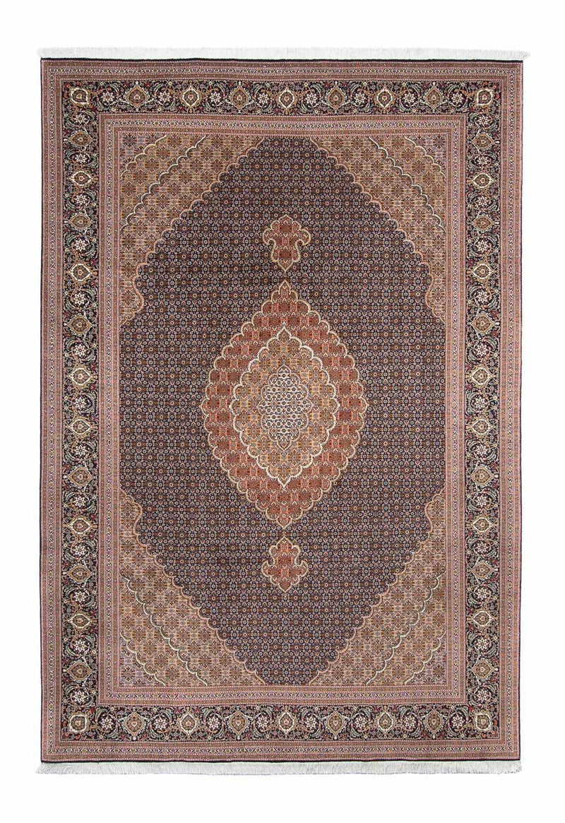Alfombra persa - Tabriz - 303 x 202 cm - marrón oscuro