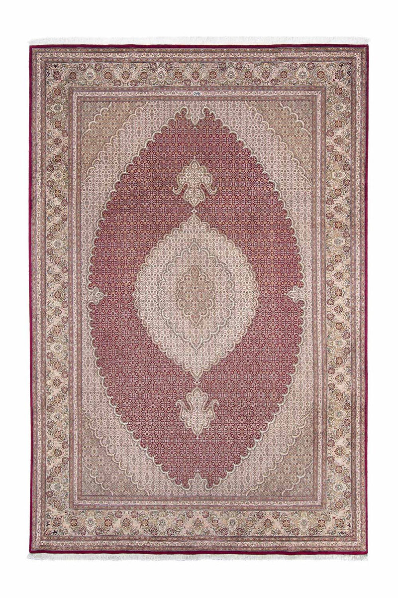 Alfombra persa - Tabriz - 308 x 200 cm - rojo oscuro
