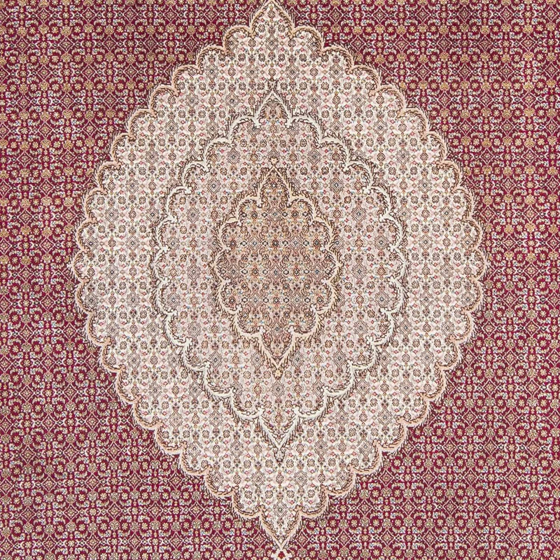 Alfombra persa - Tabriz - 308 x 200 cm - rojo oscuro