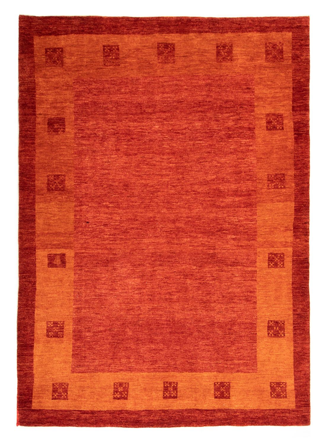 Alfombra Gabbeh - Persa - 233 x 175 cm - rojo