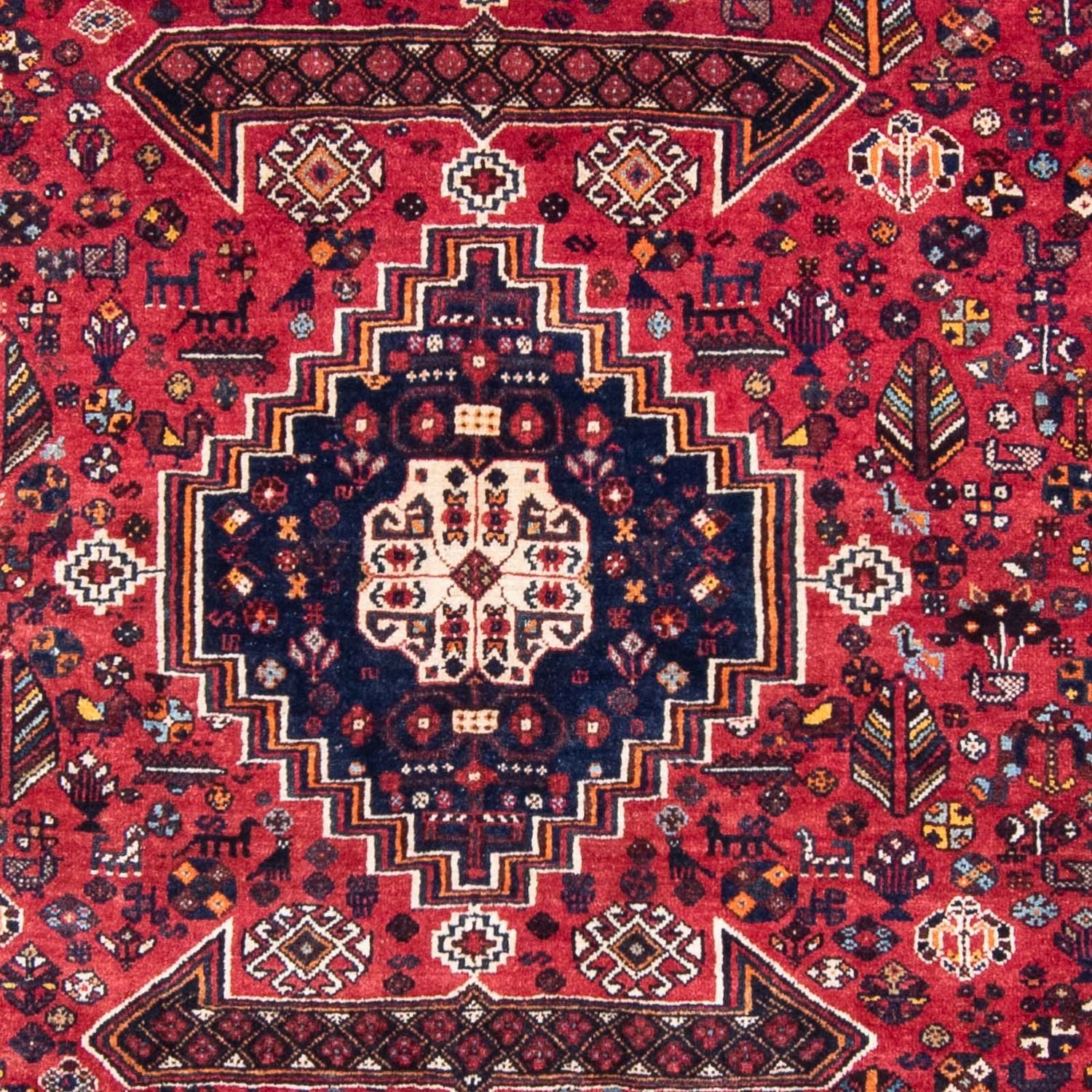 Alfombra persa - Nómada - 320 x 226 cm - rojo oscuro