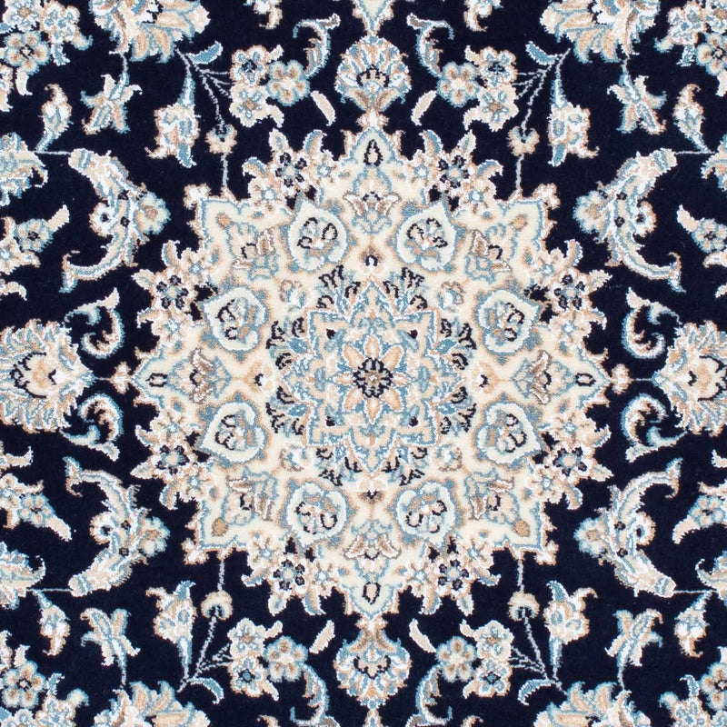 Alfombra Persa - Nain - Real - 150 x 98 cm - azul oscuro