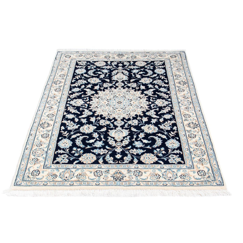 Alfombra Persa - Nain - Real - 150 x 98 cm - azul oscuro