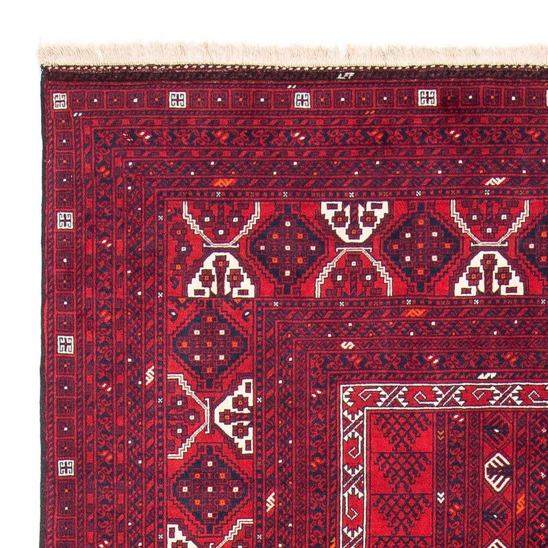 Alfombra Turkaman - 249 x 160 cm - rojo oscuro