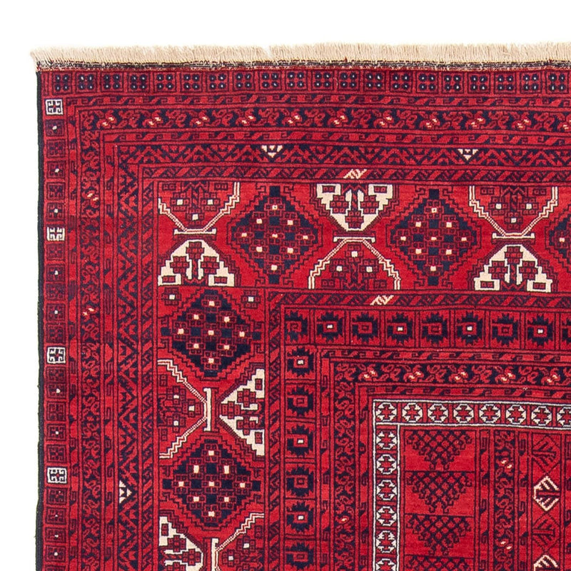 Alfombra Turkaman - 248 x 163 cm - rojo oscuro