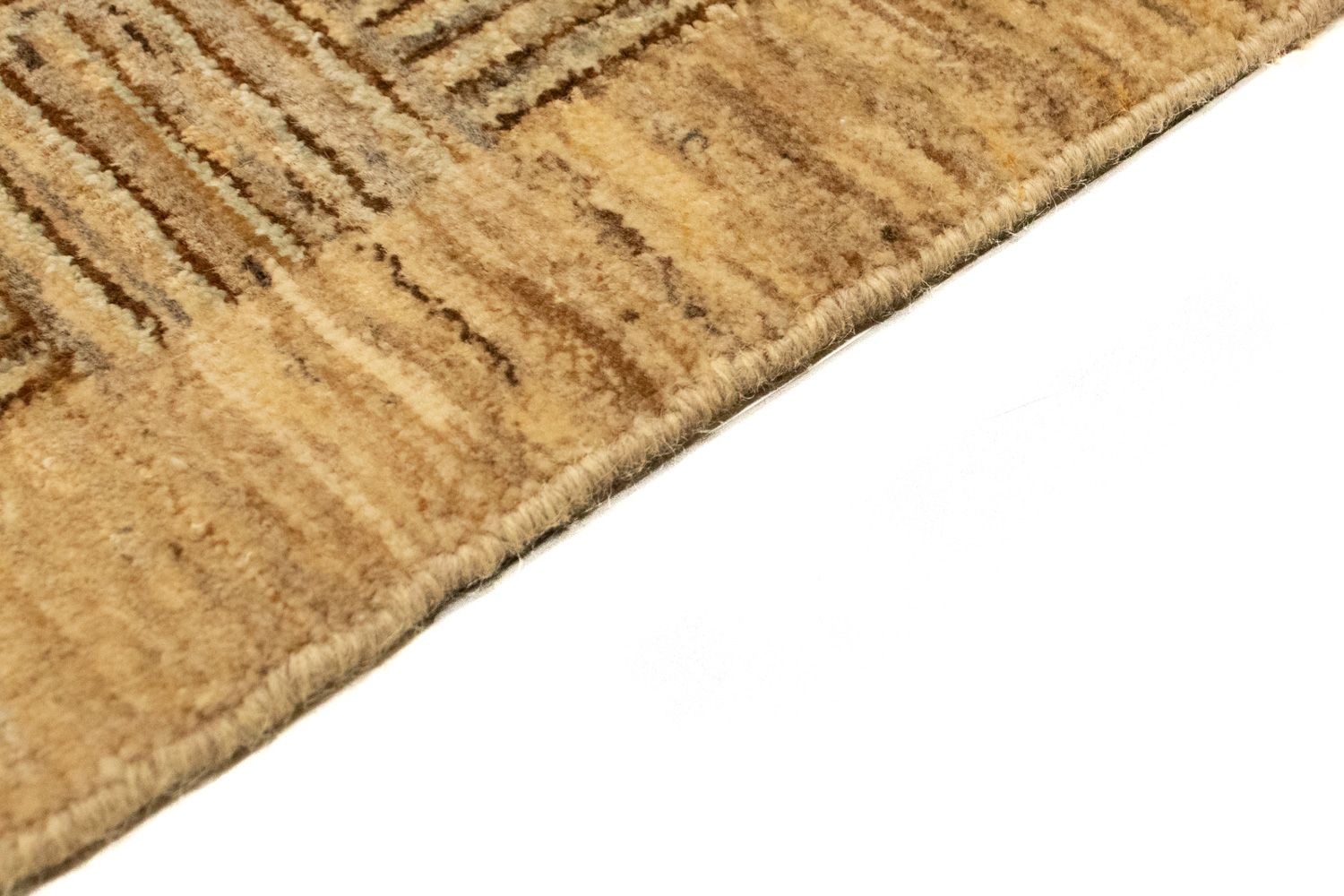 Alfombra Gabbeh - Indus - 93 x 65 cm - marrón claro