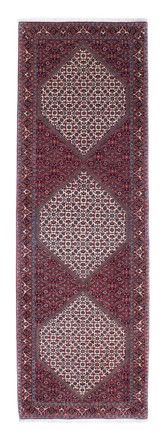 Alfombra de pasillo Alfombra persa - Bidjar - 299 x 93 cm - rojo