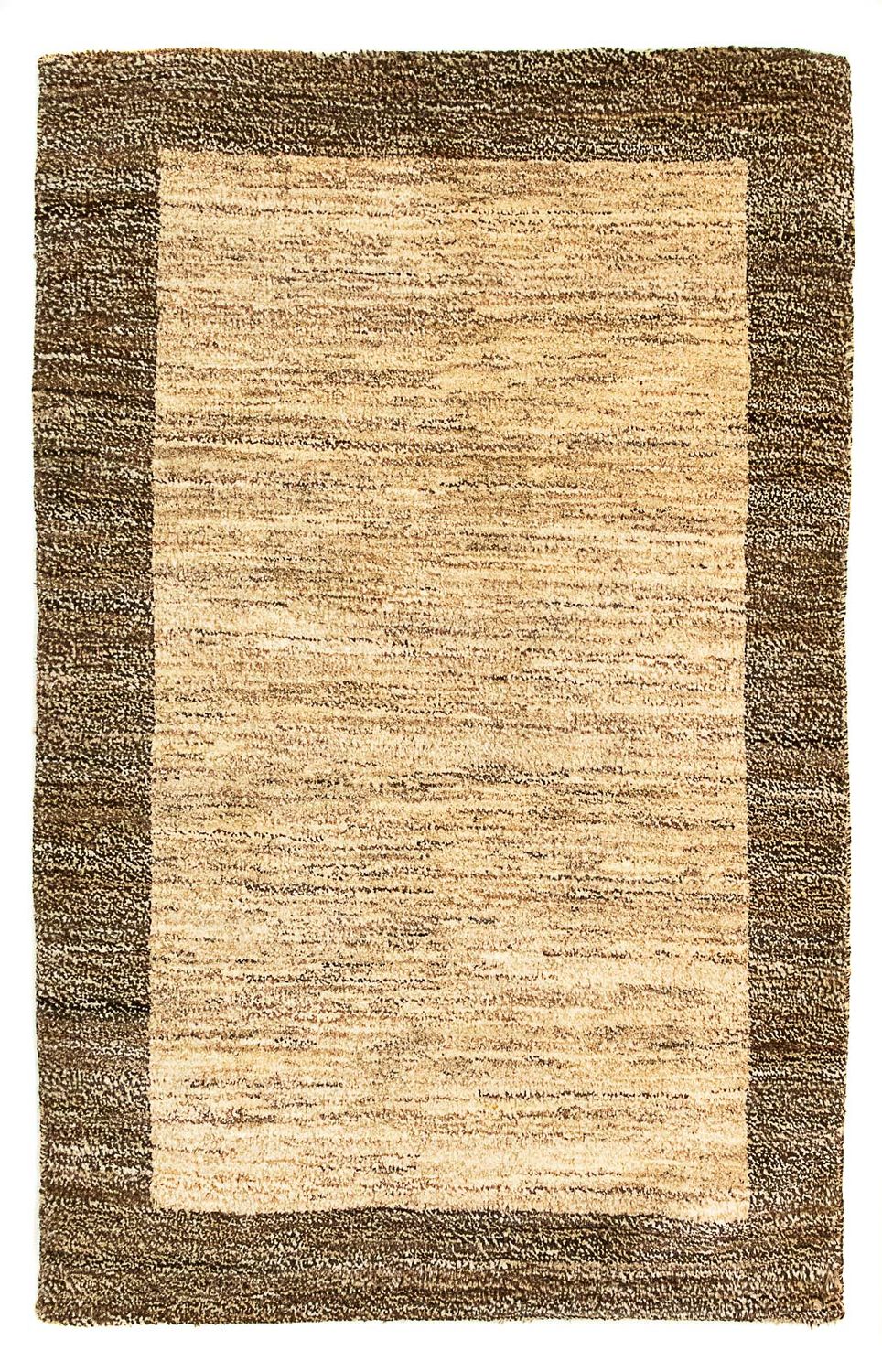 Alfombra Gabbeh - Indus - 99 x 64 cm - marrón claro