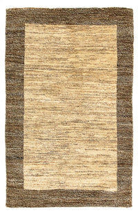 Alfombra Gabbeh - Indus - 99 x 64 cm - marrón claro