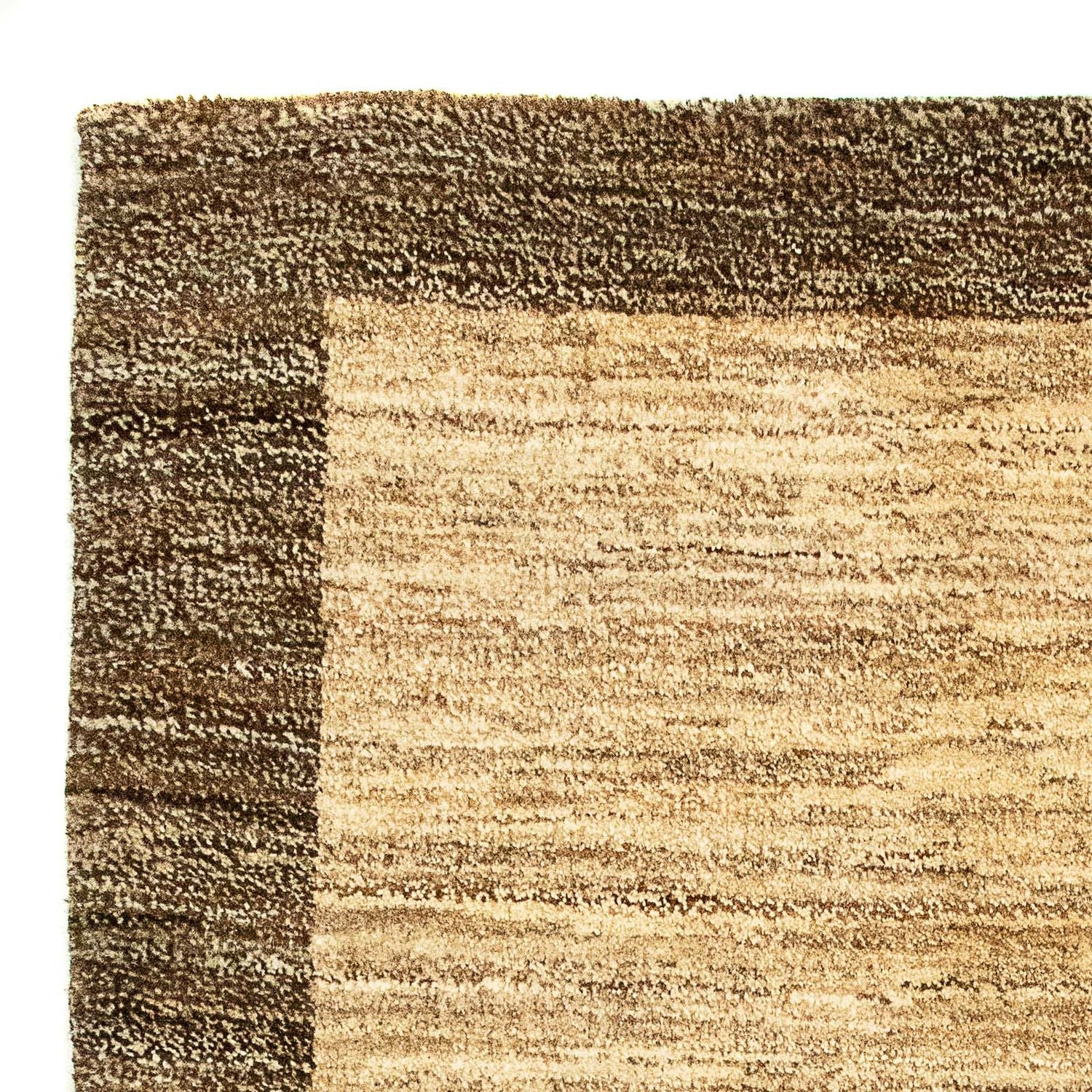Alfombra Gabbeh - Indus - 99 x 64 cm - marrón claro