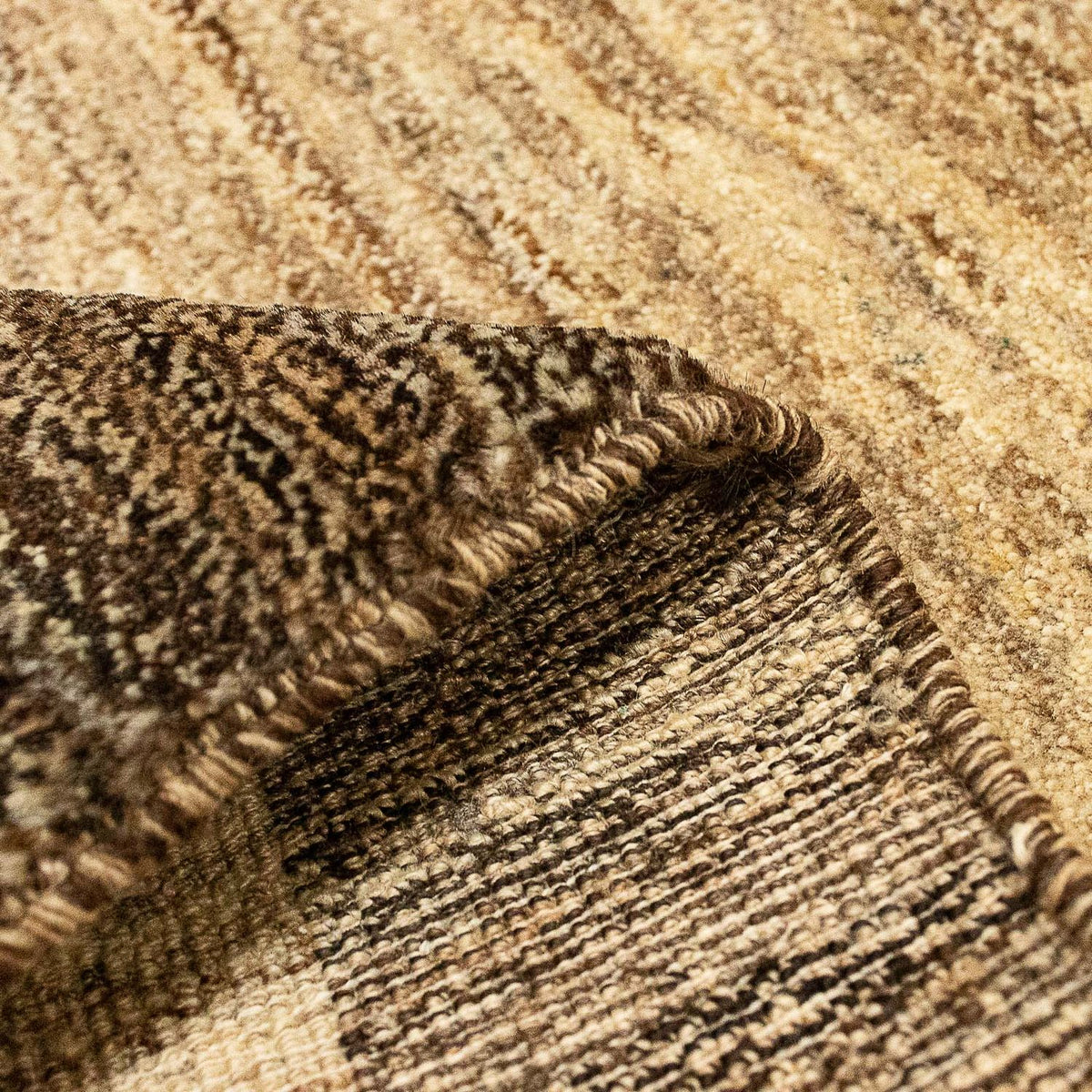 Alfombra Gabbeh - Indus - 99 x 64 cm - marrón claro