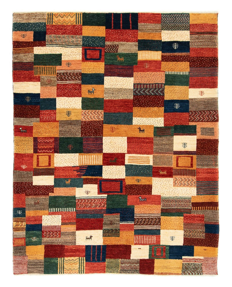Alfombra persa - Nómada - 194 x 150 cm - multicolor