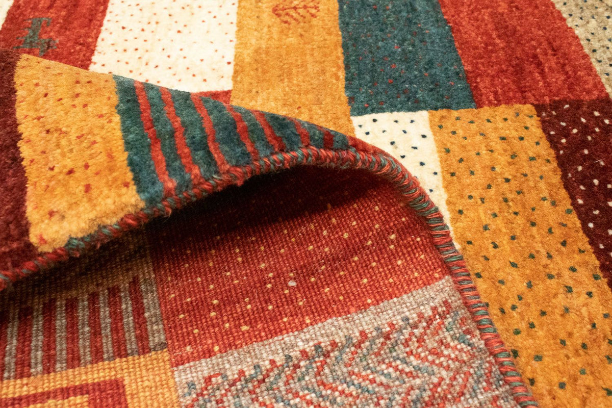 Alfombra persa - Nómada - 194 x 150 cm - multicolor