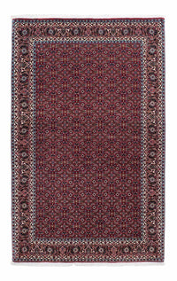 Alfombra persa - Bidjar - 214 x 133 cm - rojo oscuro