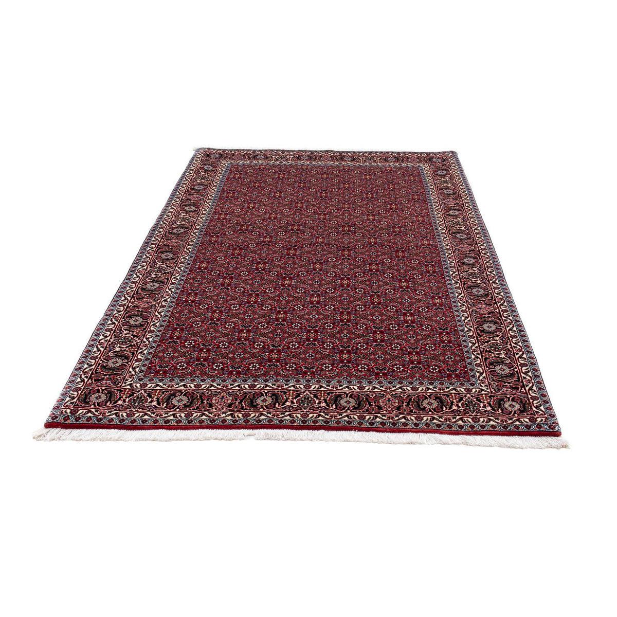 Alfombra persa - Bidjar - 214 x 133 cm - rojo oscuro