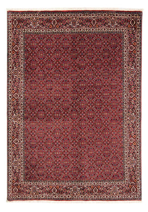 Alfombra persa - Bidjar - 231 x 170 cm - rojo oscuro