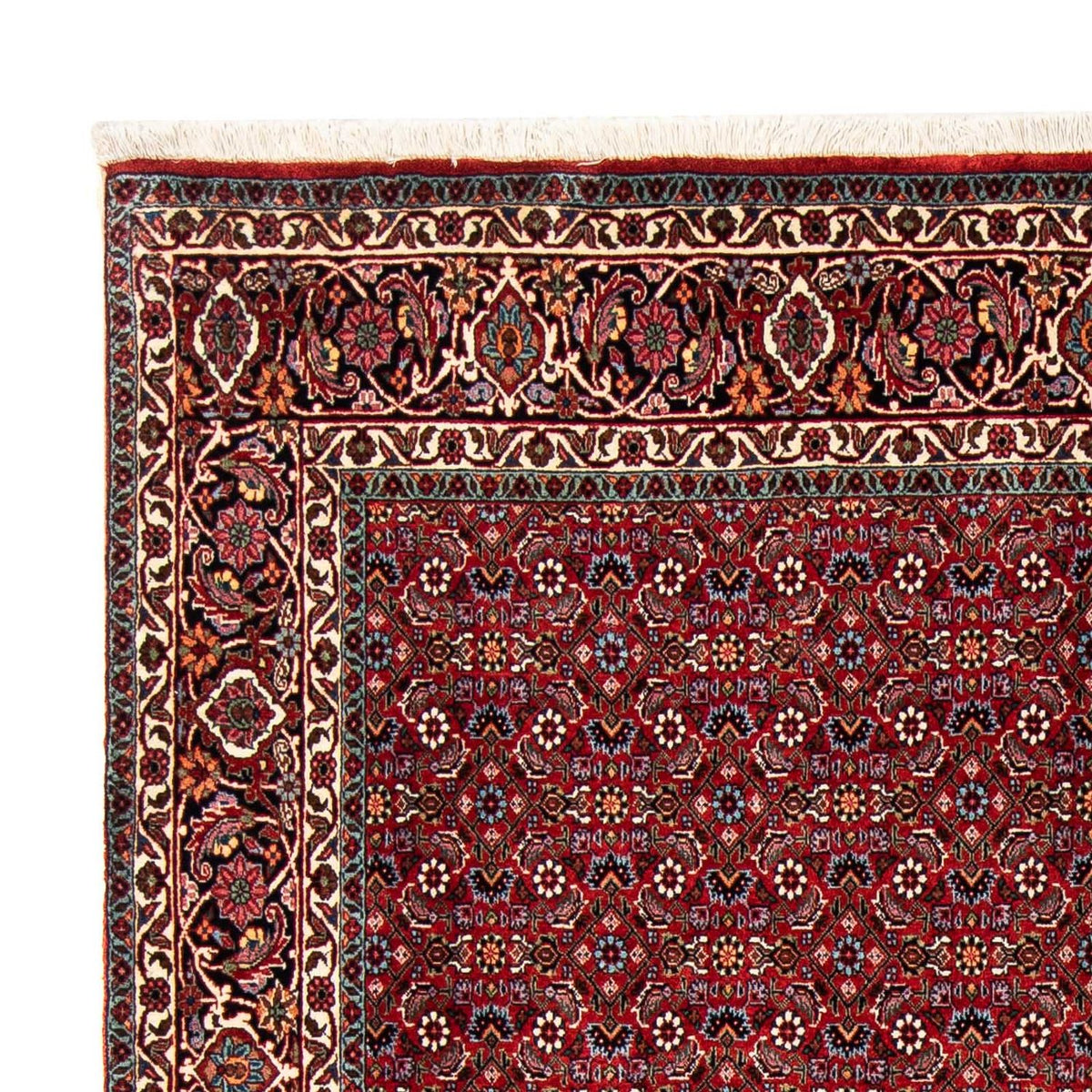 Alfombra persa - Bidjar - 231 x 170 cm - rojo oscuro