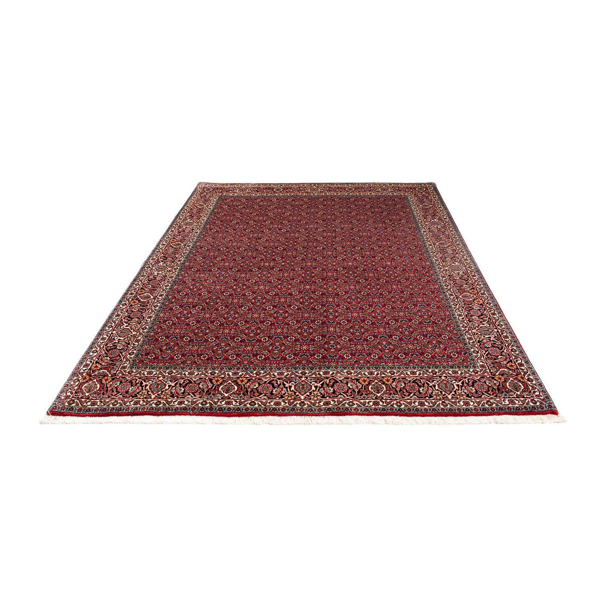 Alfombra persa - Bidjar - 231 x 170 cm - rojo oscuro