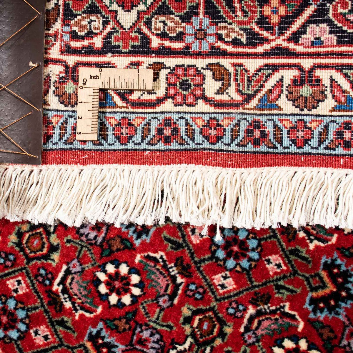 Alfombra persa - Bidjar - 231 x 170 cm - rojo oscuro