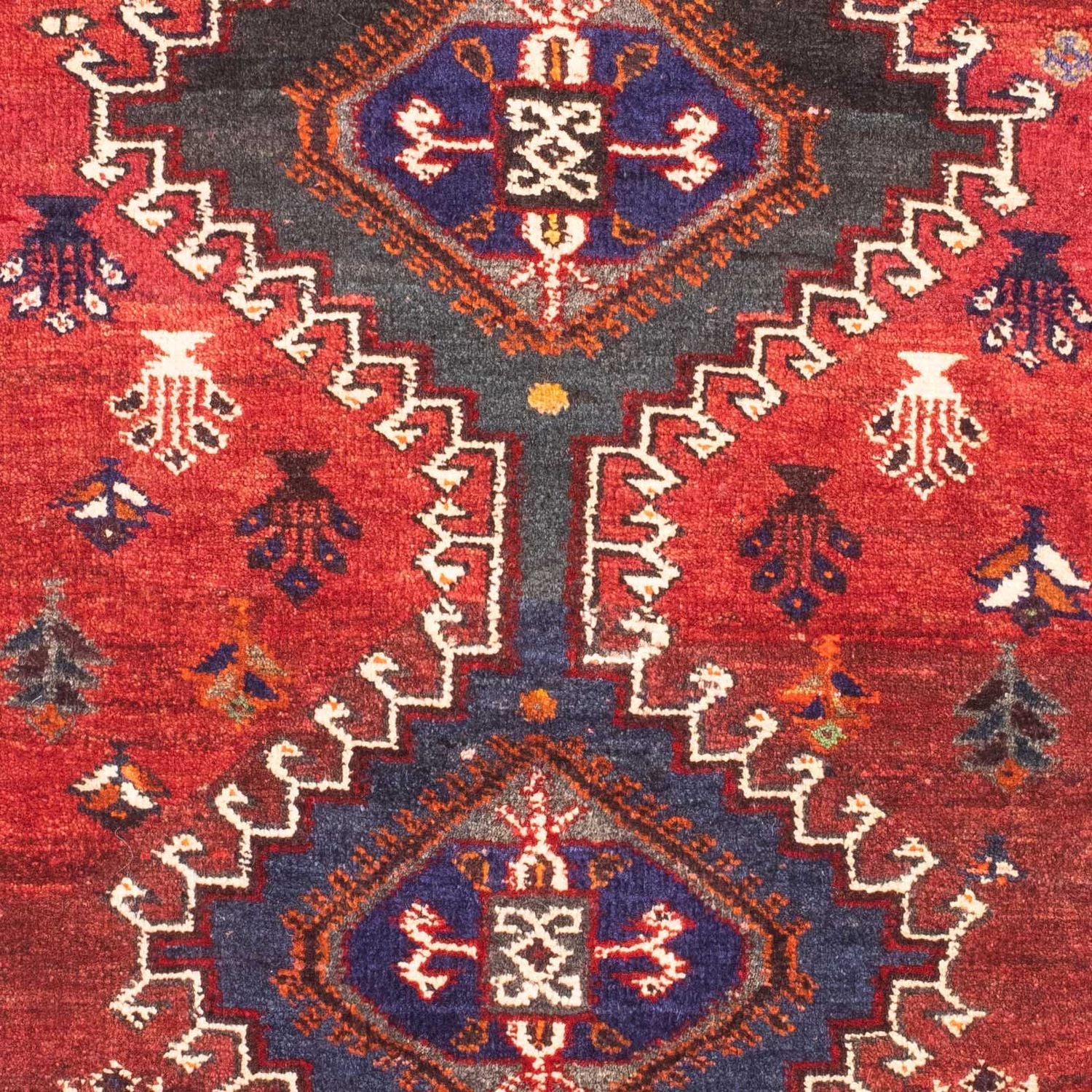 Alfombra persa - Nómada - 167 x 116 cm - rojo oscuro