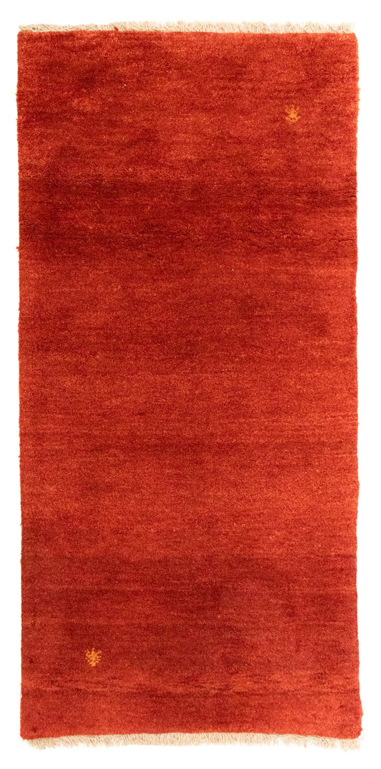 Alfombra Gabbeh - Persa - 143 x 64 cm - rojo