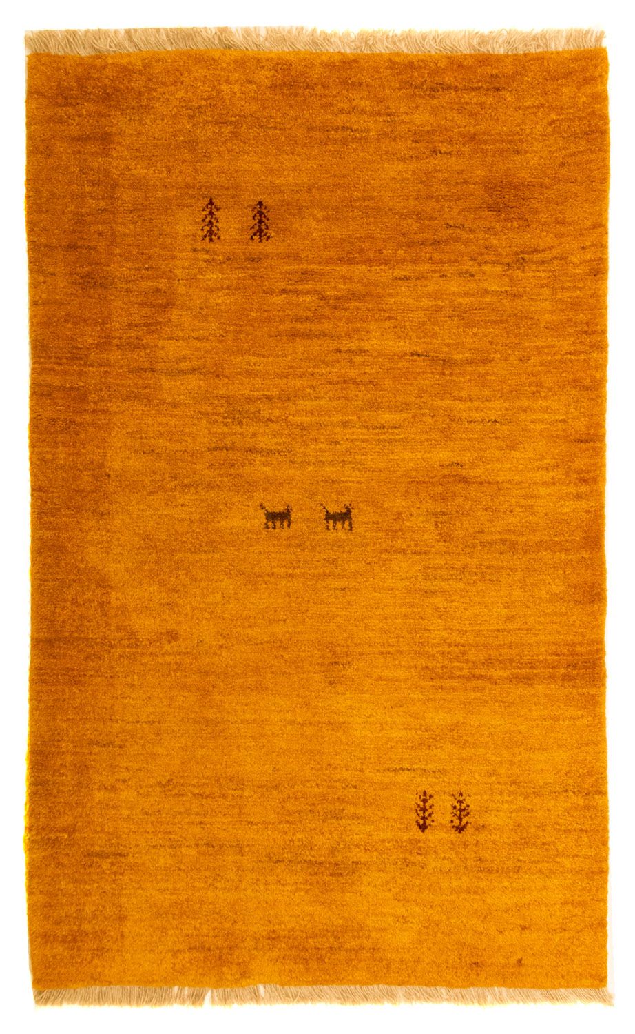 Alfombra Gabbeh - Persa - 132 x 86 cm - oro