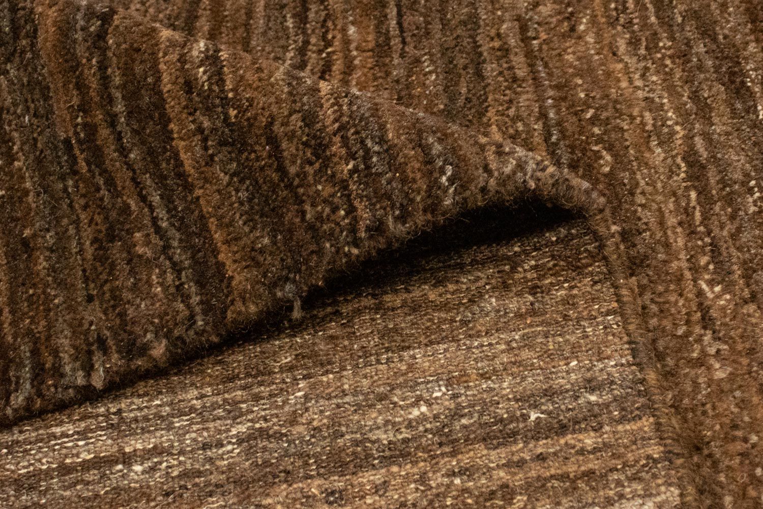 Alfombra Gabbeh - Indus - 245 x 170 cm - marrón oscuro