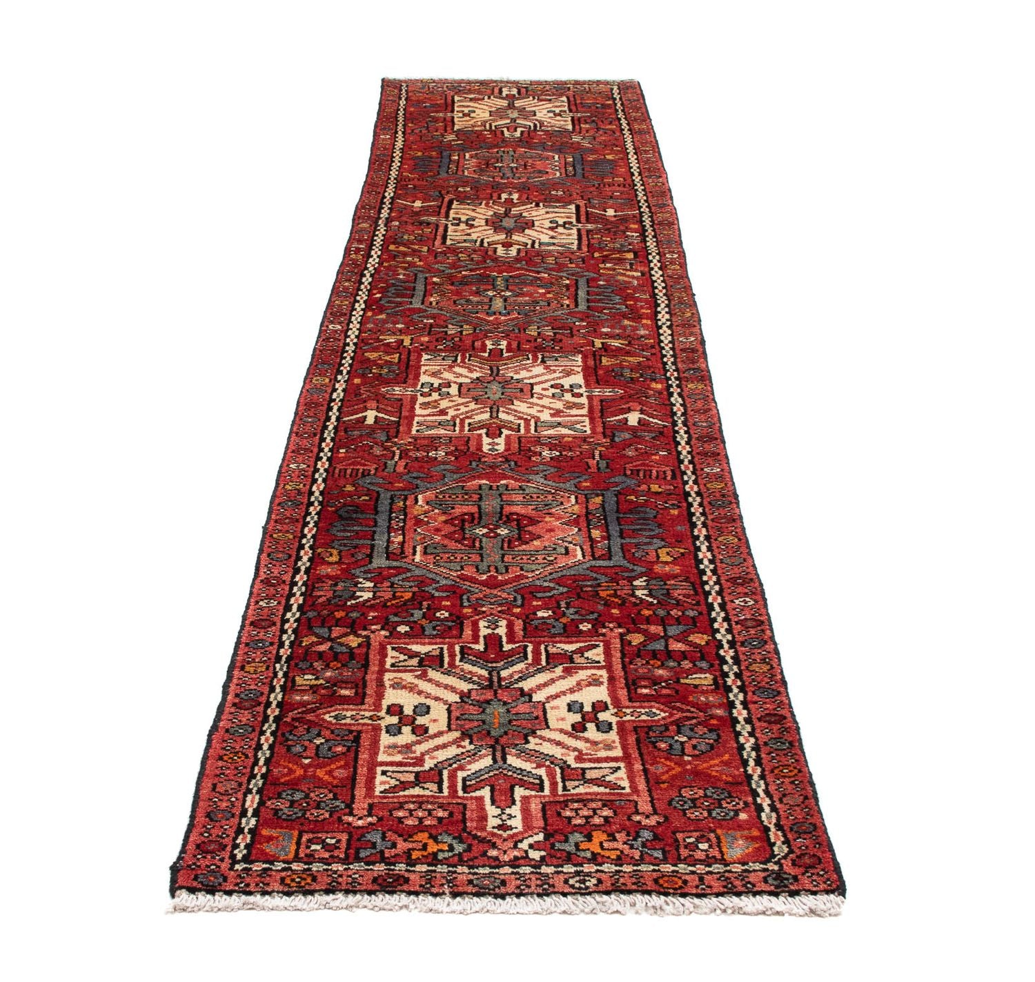 Alfombra de pasillo Alfombra persa - Nómada - 295 x 70 cm - rojo claro