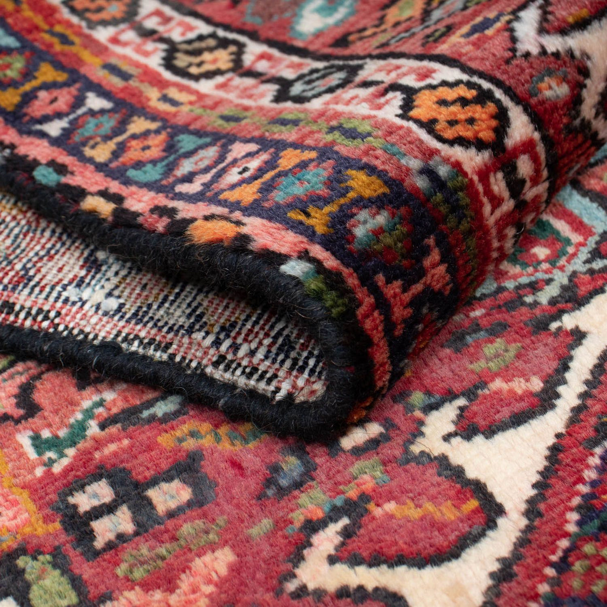 Alfombra de pasillo Alfombra persa - Nómada - 186 x 68 cm - rojo claro