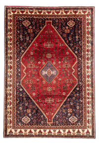 Alfombra persa - Nómada - 312 x 216 cm - rojo oscuro