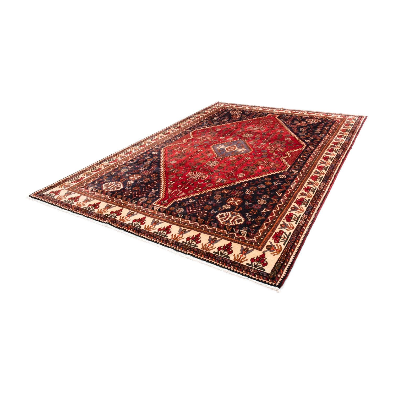 Alfombra persa - Nómada - 312 x 216 cm - rojo oscuro