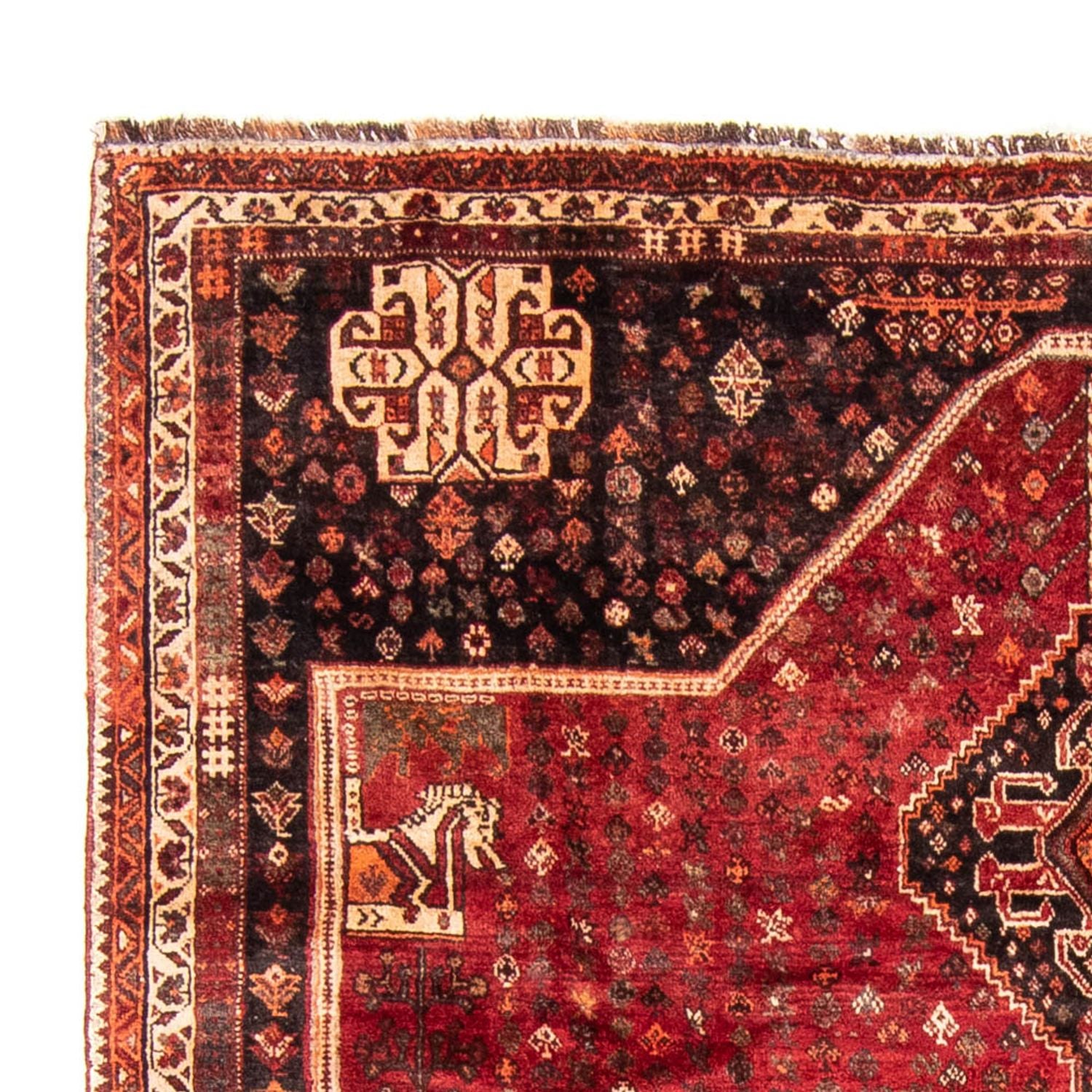 Alfombra persa - Nómada - 310 x 227 cm - rojo oscuro