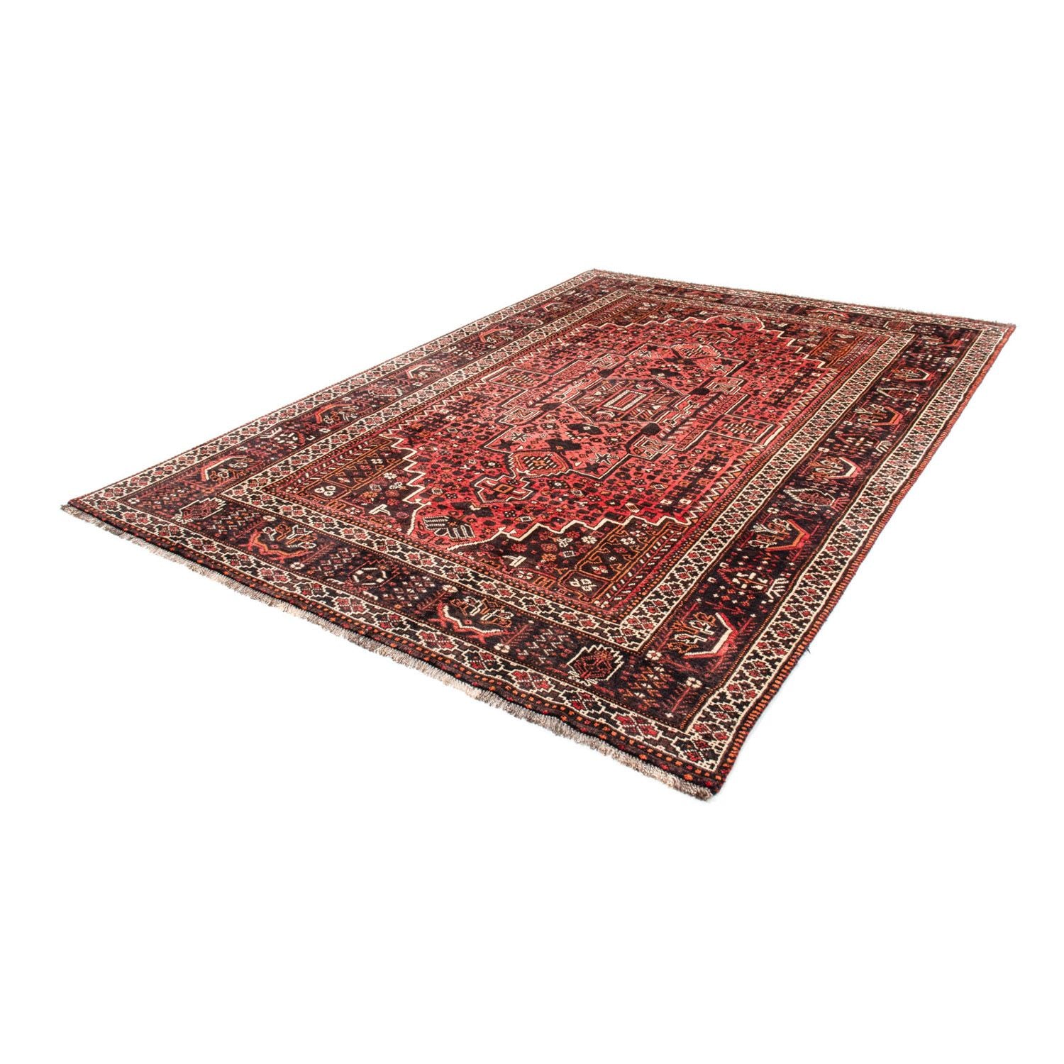 Alfombra persa - Nómada - 310 x 213 cm - rojo claro