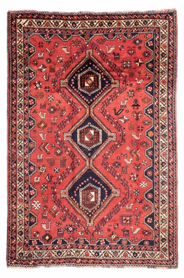 Alfombra persa - Nómada - 300 x 217 cm - rojo