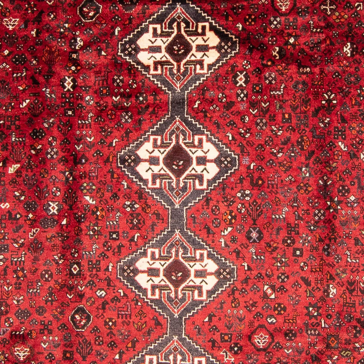 Alfombra persa - Nómada - 320 x 235 cm - rojo oscuro