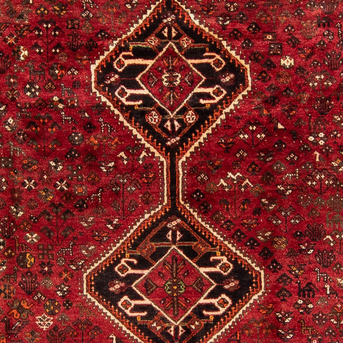 Alfombra persa - Nómada - 325 x 230 cm - rojo oscuro