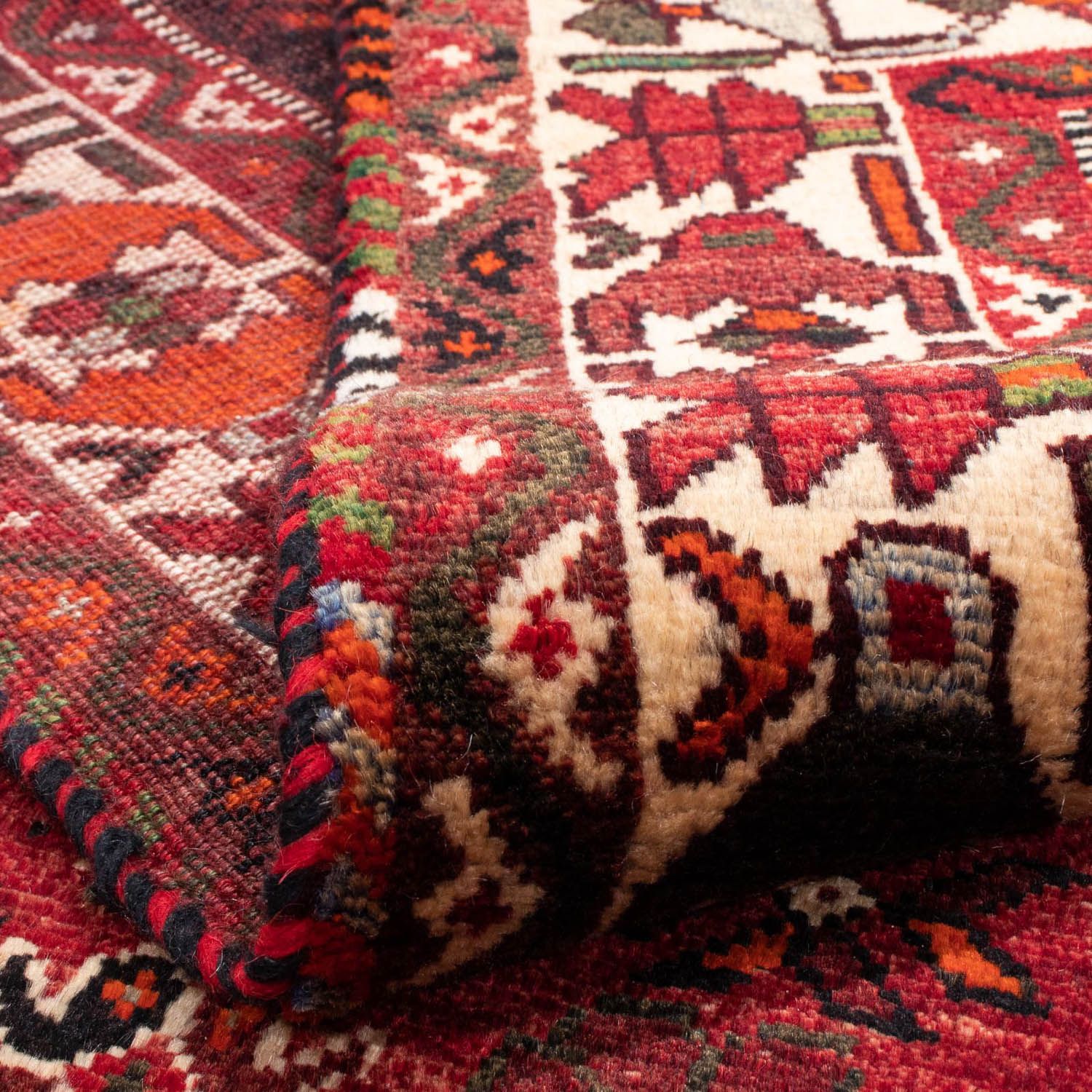 Alfombra persa - Nómada - 320 x 230 cm - rojo oscuro
