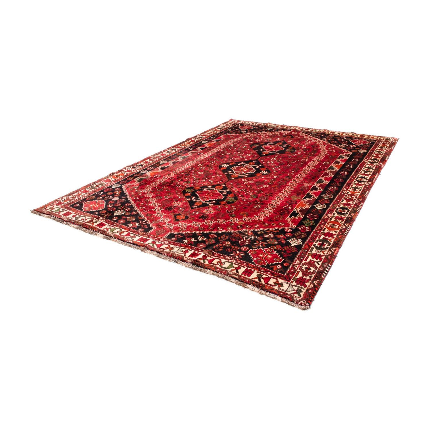 Alfombra persa - Nómada - 320 x 230 cm - rojo oscuro
