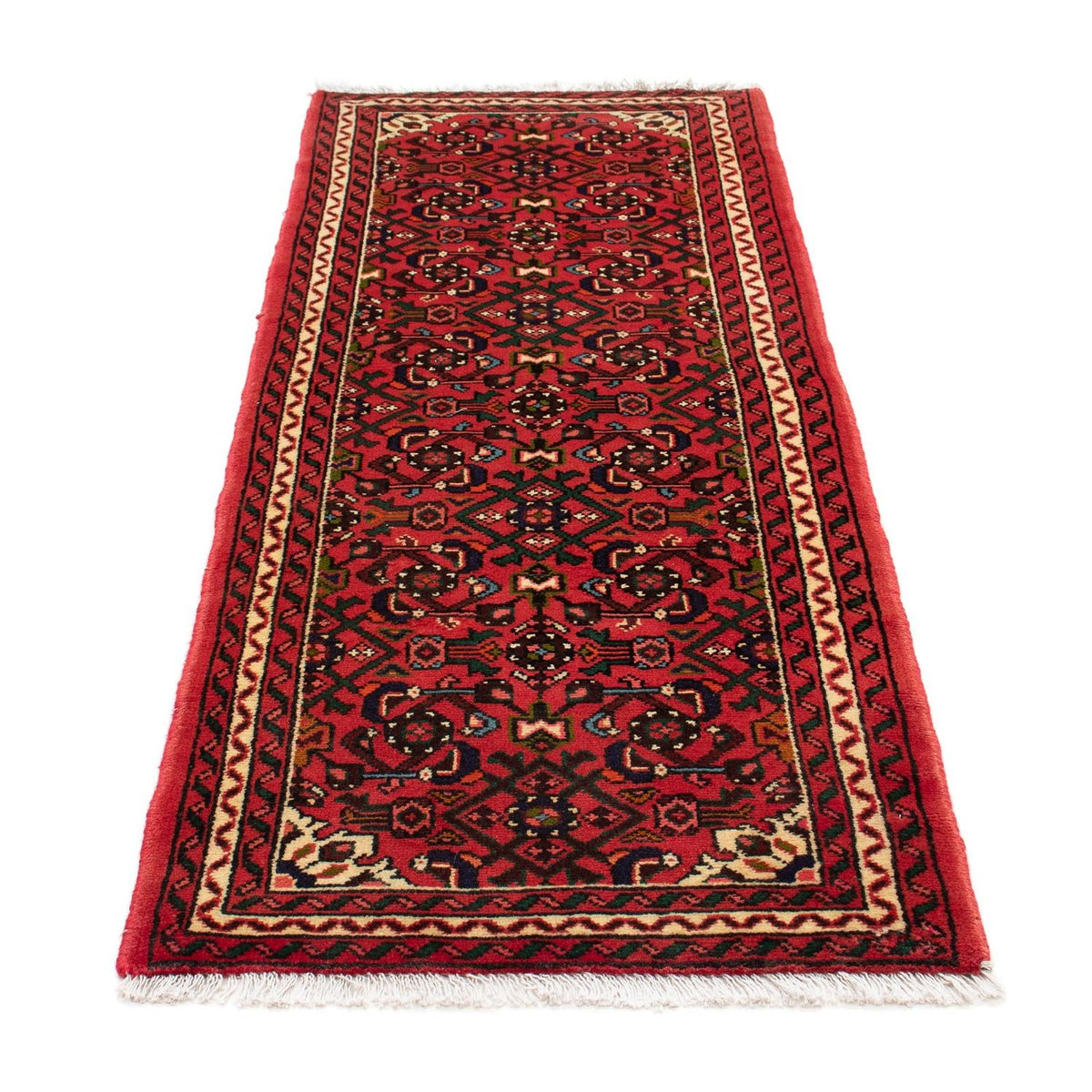 Alfombra de pasillo Alfombra persa - Nómada - 195 x 70 cm - rojo oscuro