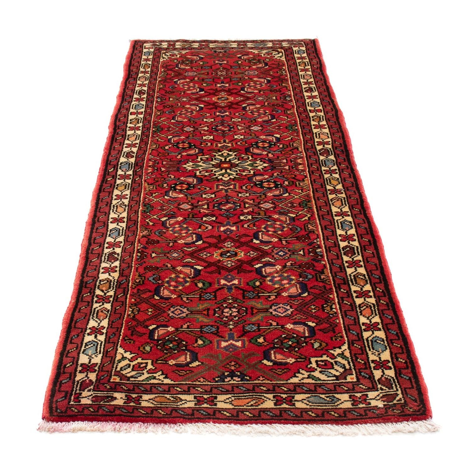 Alfombra de pasillo Alfombra persa - Nómada - 202 x 75 cm - rojo oscuro