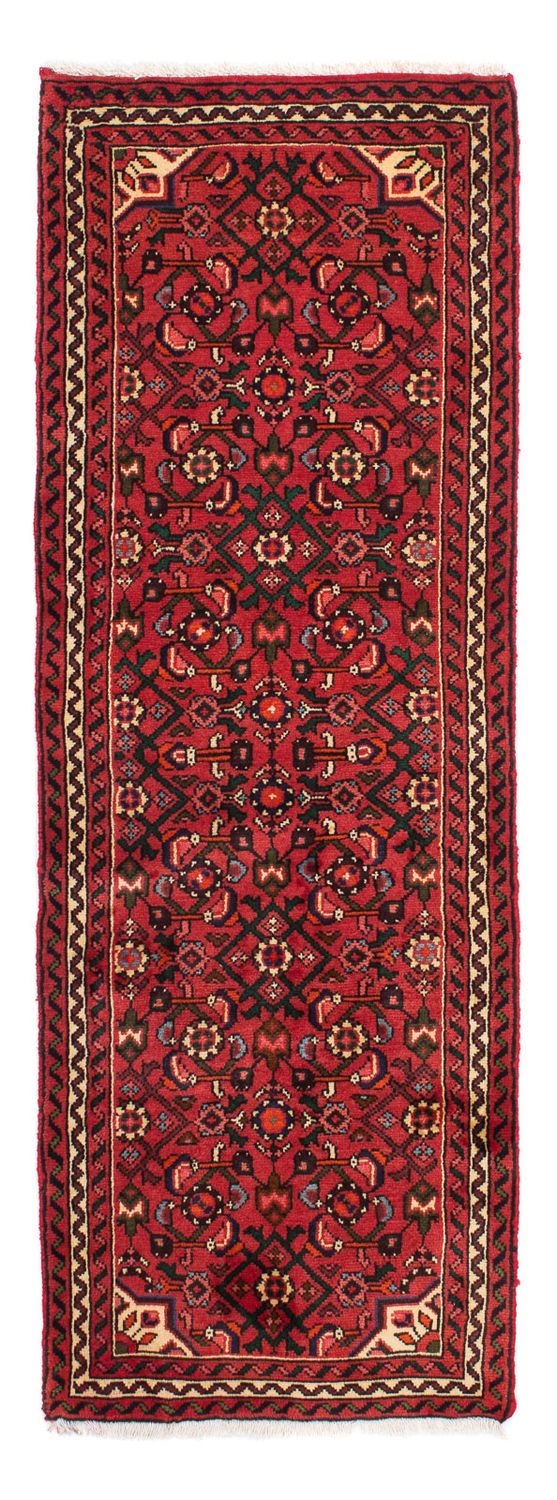 Alfombra de pasillo Alfombra persa - Nómada - 195 x 68 cm - rojo oscuro
