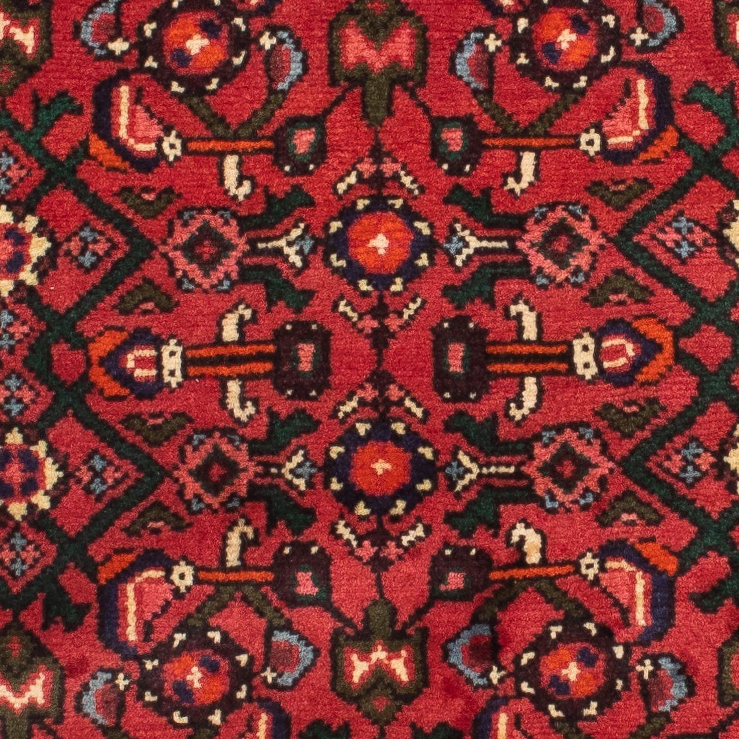 Alfombra de pasillo Alfombra persa - Nómada - 195 x 68 cm - rojo oscuro