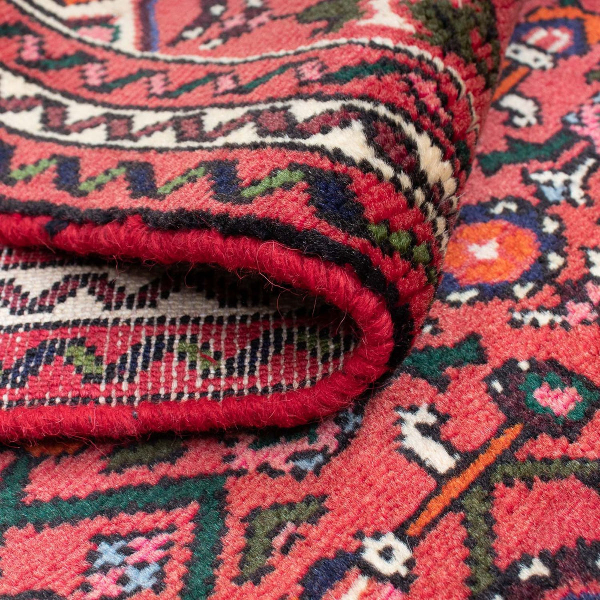 Alfombra de pasillo Alfombra persa - Nómada - 195 x 68 cm - rojo oscuro