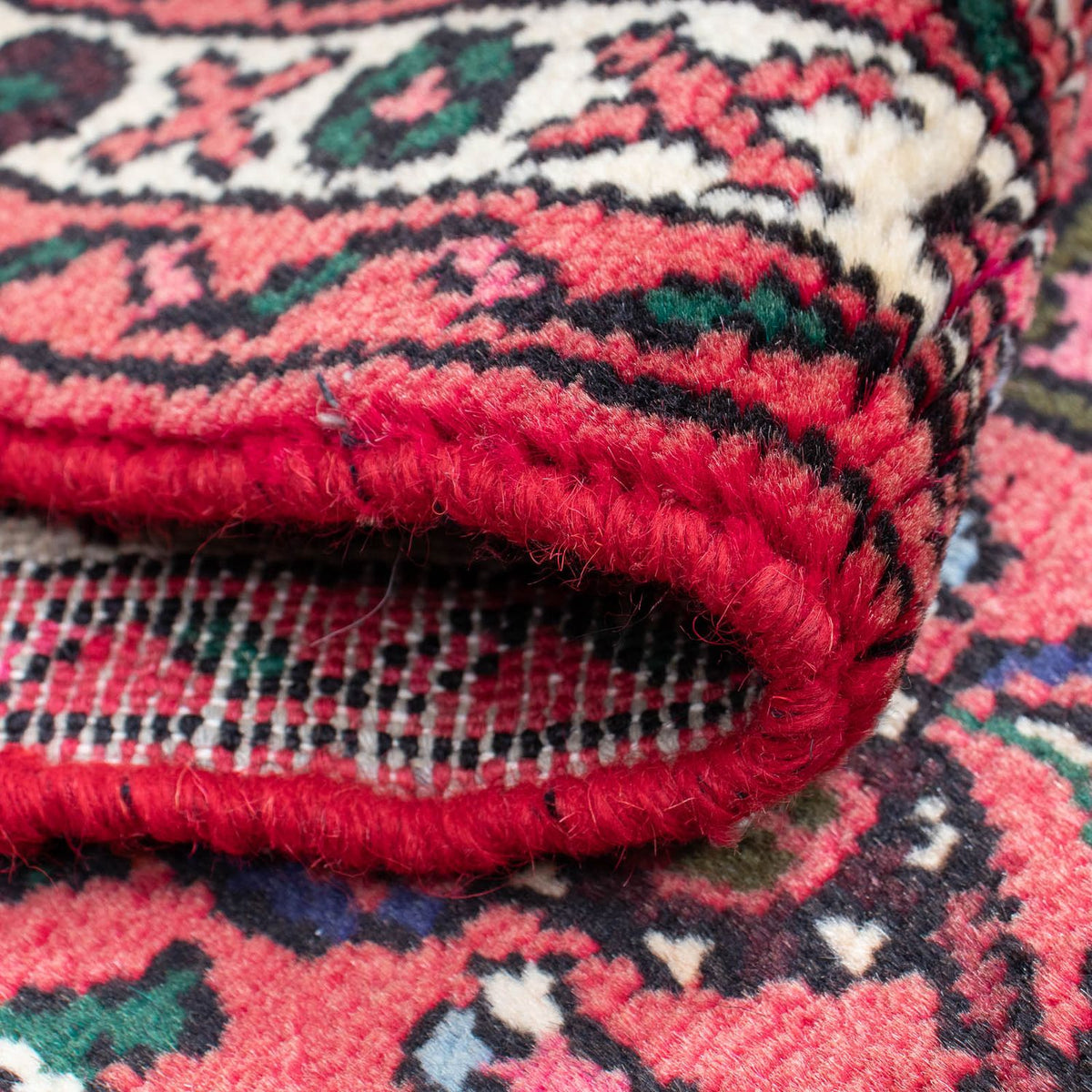 Alfombra de pasillo Alfombra persa - Nómada - 185 x 62 cm - rojo oscuro