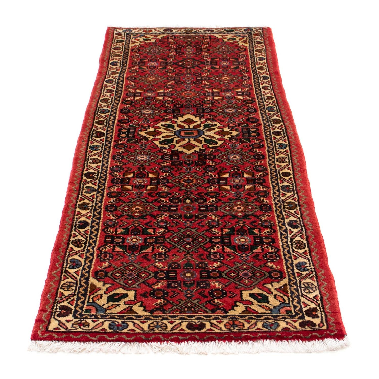 Alfombra de pasillo Alfombra persa - Nómada - 198 x 70 cm - rojo oscuro