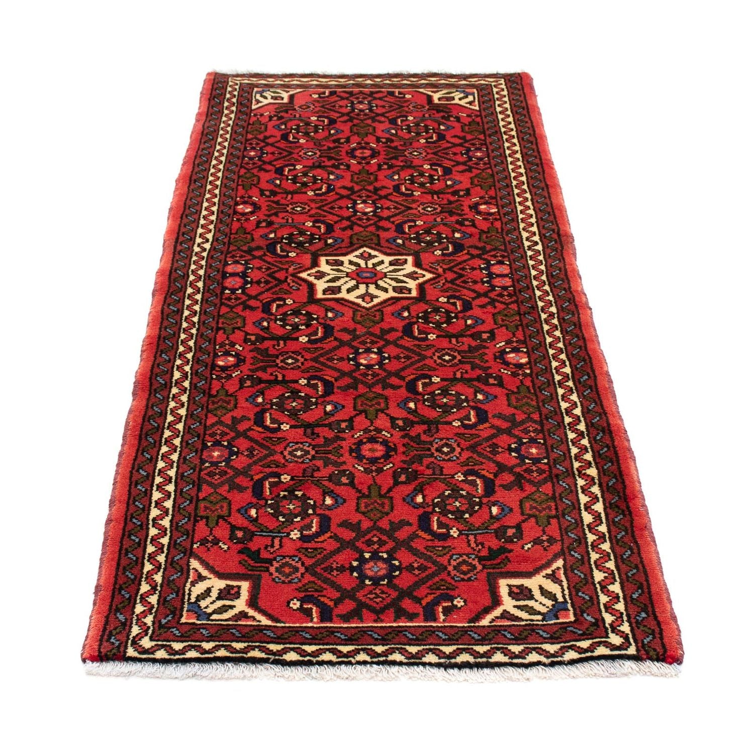 Alfombra de pasillo Alfombra persa - Nómada - 182 x 72 cm - rojo oscuro