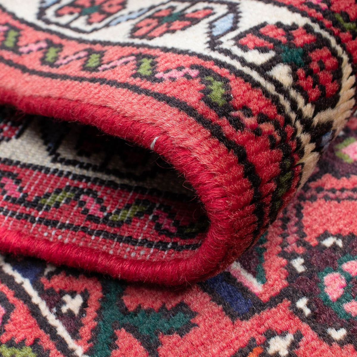 Alfombra de pasillo Alfombra persa - Nómada - 195 x 70 cm - rojo oscuro