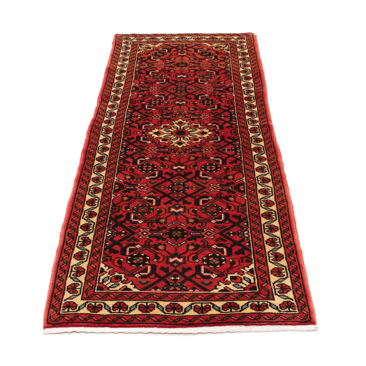 Alfombra de pasillo Alfombra persa - Nómada - 195 x 70 cm - rojo oscuro