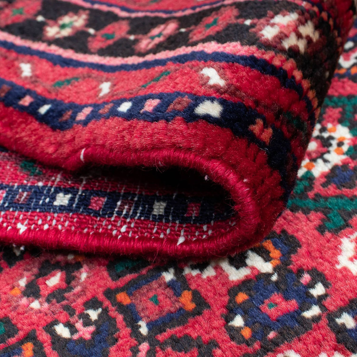 Alfombra de pasillo Alfombra persa - Nómada - 200 x 80 cm - rojo oscuro