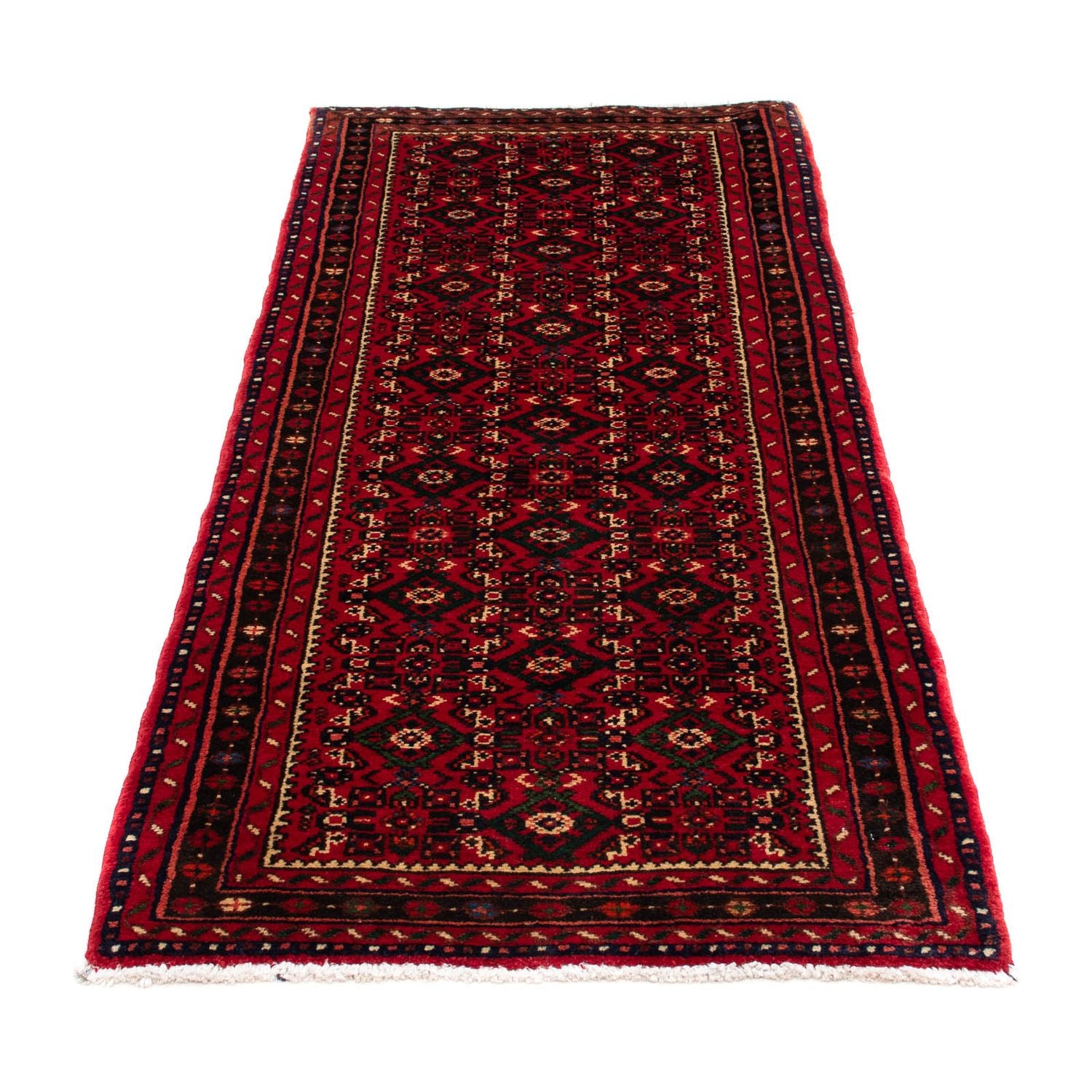 Alfombra de pasillo Alfombra persa - Nómada - 200 x 80 cm - rojo oscuro